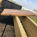余材を使ってファイヤーサードのログラックに屋根取り付け開始