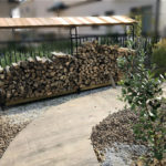 ログラックスライドの木製屋根がもうすぐ完成