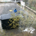 雨の日洗車と薪割を決行する