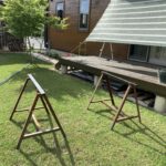 【薪ストーブ】廃材で玉切り台をDIYしました